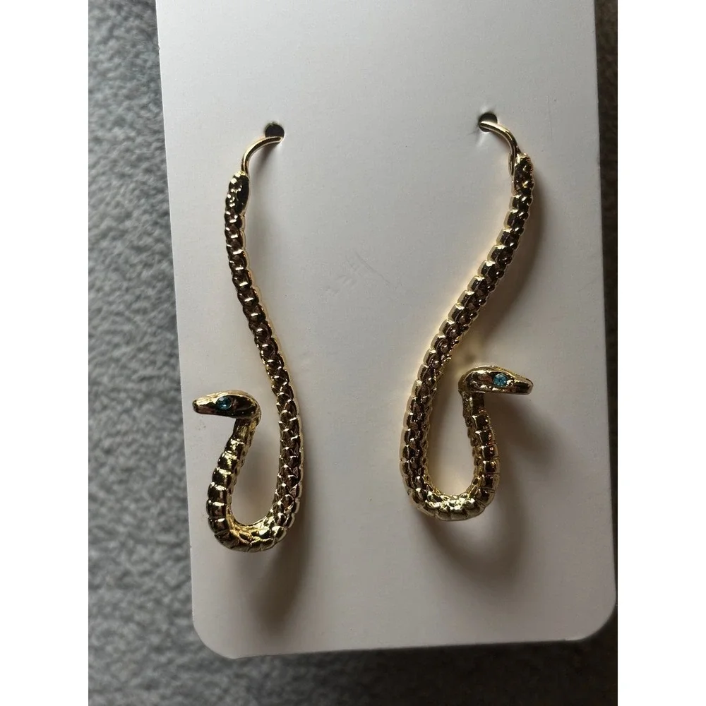 #19. Gold-tone Snake earrings